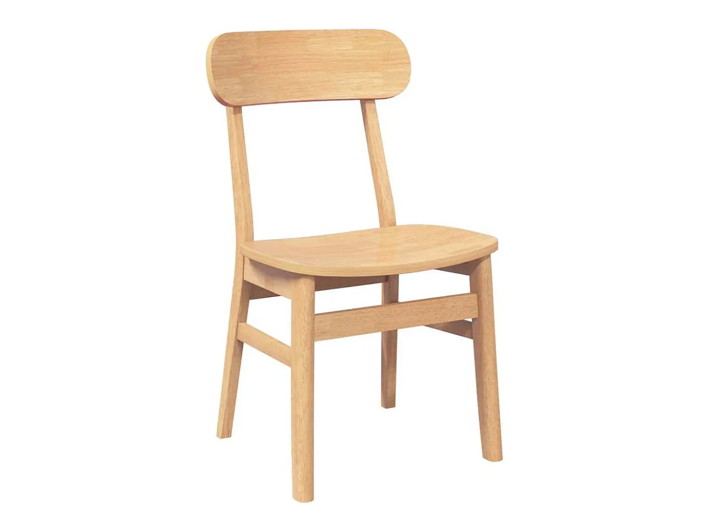 Sillas de comedor 2 piezas madera maciza de caucho
