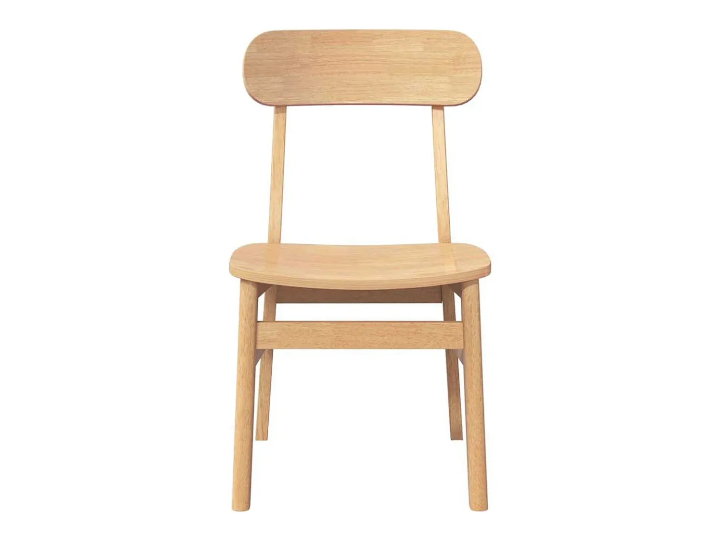 Sillas de comedor 2 piezas madera maciza de caucho