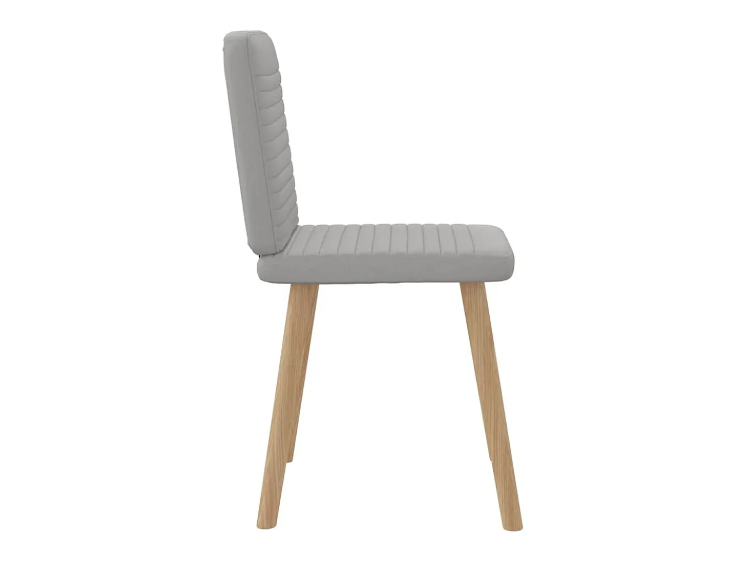 Sillas de comedor 6 unidades tela gris nube