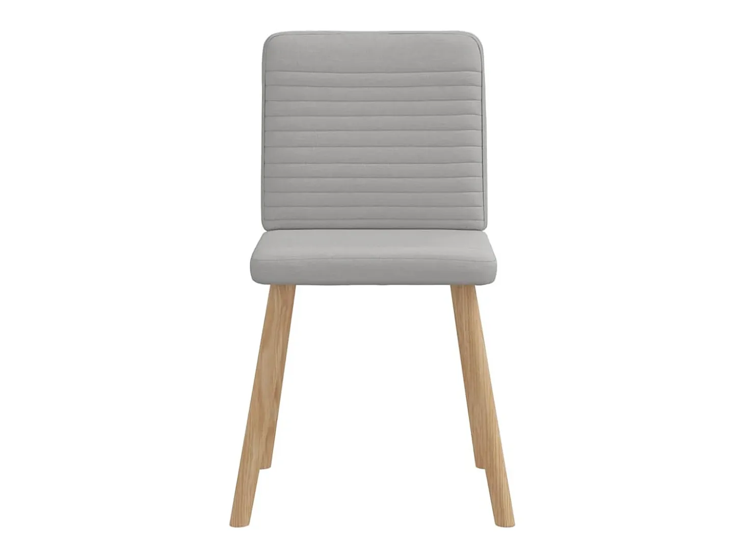 Sillas de comedor 6 unidades tela gris nube