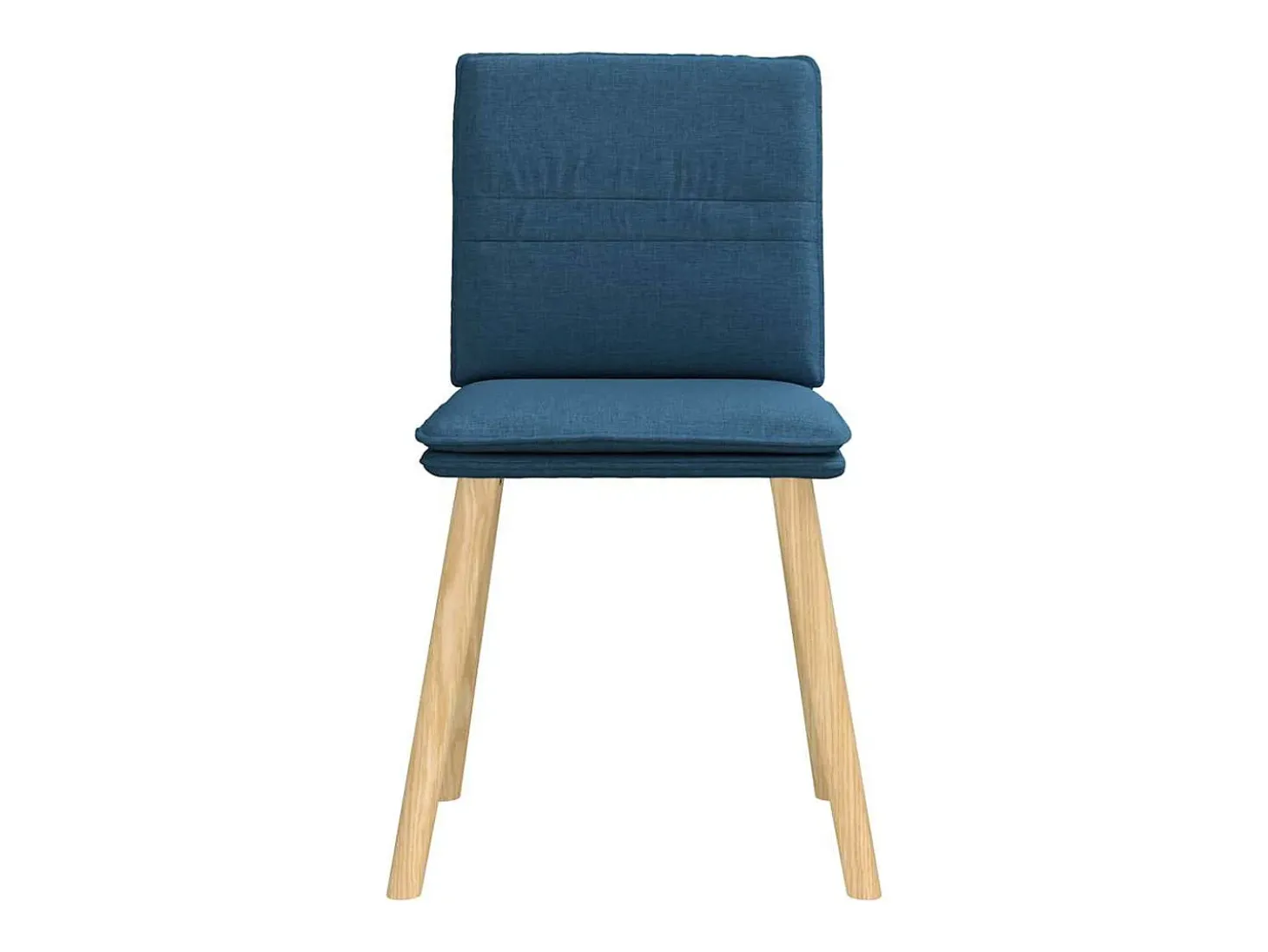 Sillas de comedor 4 unidades tela azul