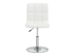 Sillas de comedor 4 unidades cuero sintético blanco