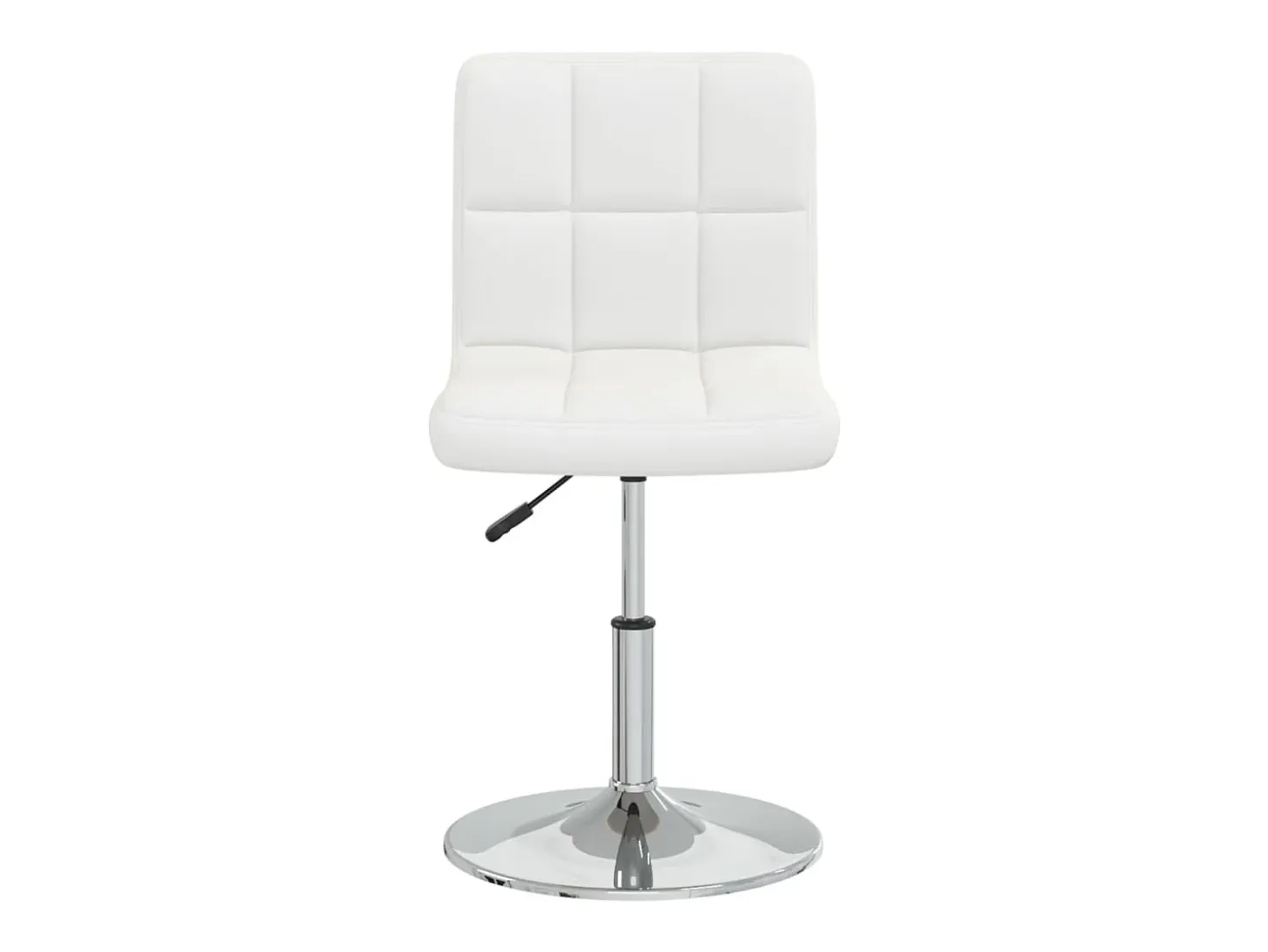 Sillas de comedor 4 unidades cuero sintético blanco