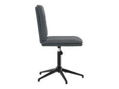 Sillas de comedor 6 unidades terciopelo gris oscuro