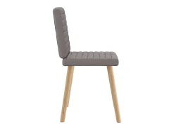 Sillas de comedor 4 unidades tela taupe
