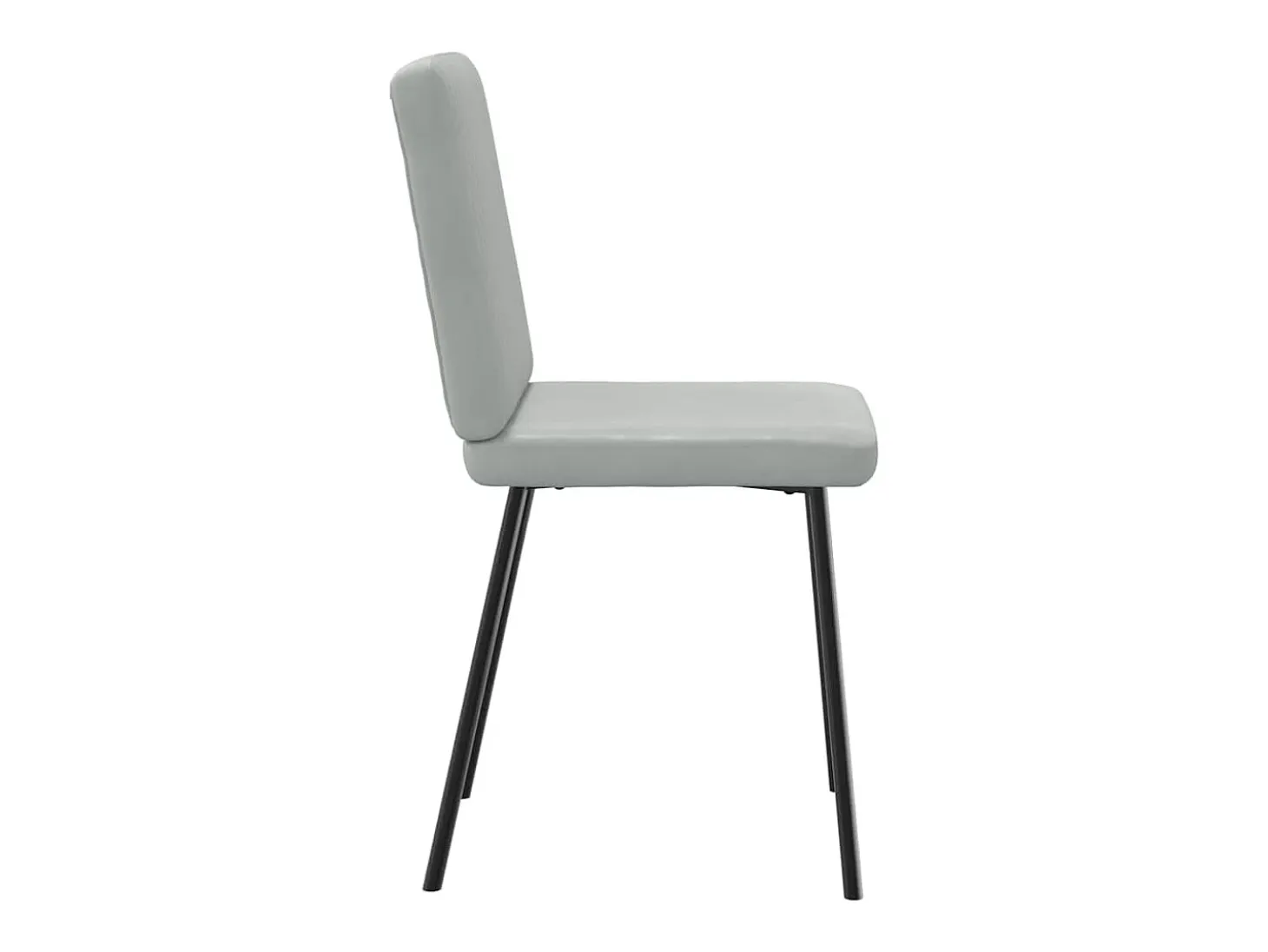 Sillas de comedor 4 unidades terciopelo gris claro