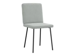 Sillas de comedor 4 unidades terciopelo gris claro