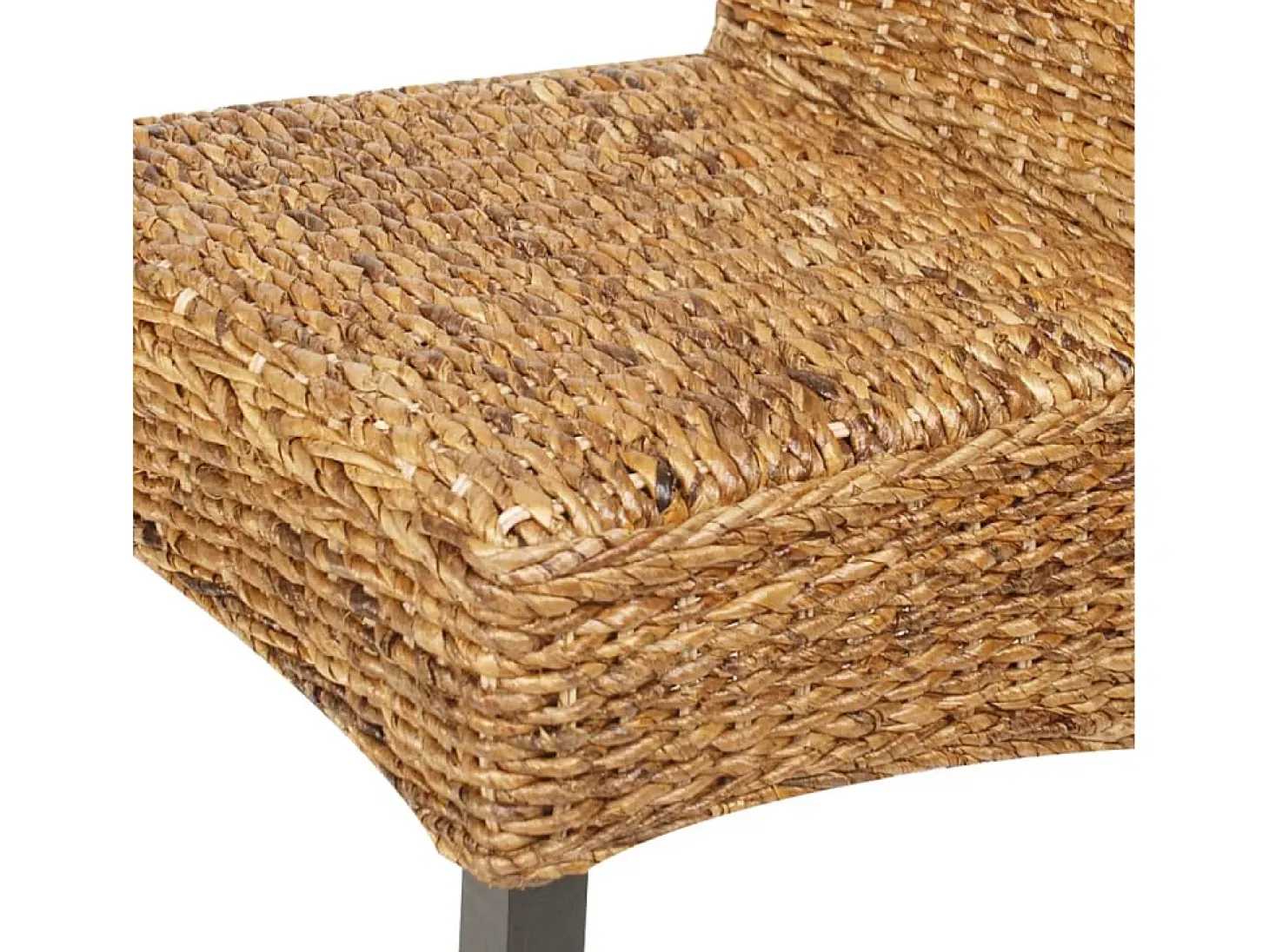 Sillas de comedor 4 unidades madera maciza de mango y abacá