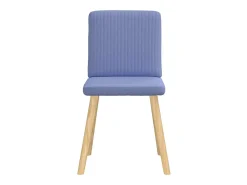 Sillas de comedor 2 unidades tela azul jeans