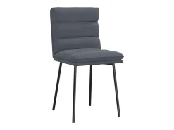 Sillas de comedor 2 unidades terciopelo gris oscuro