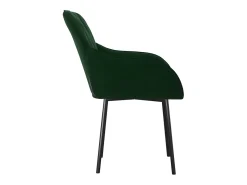 Sillas de comedor 2 unidades terciopelo verde oscuro