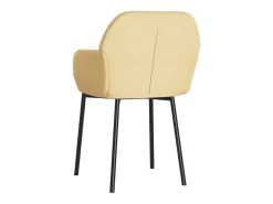 Sillas de comedor 2 unidades terciopelo crema