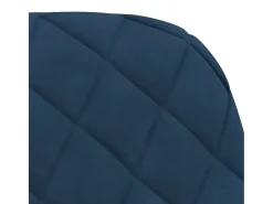 Sillas de comedor 2 unidades terciopelo azul