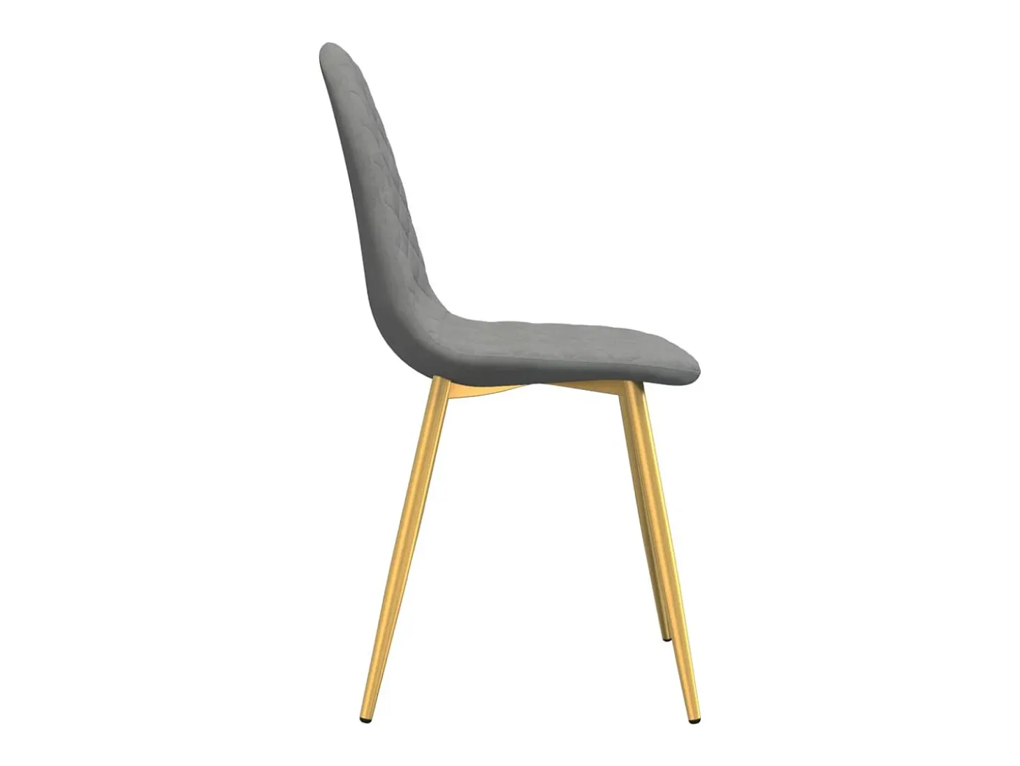 Sillas de comedor 6 unidades de terciopelo gris claro