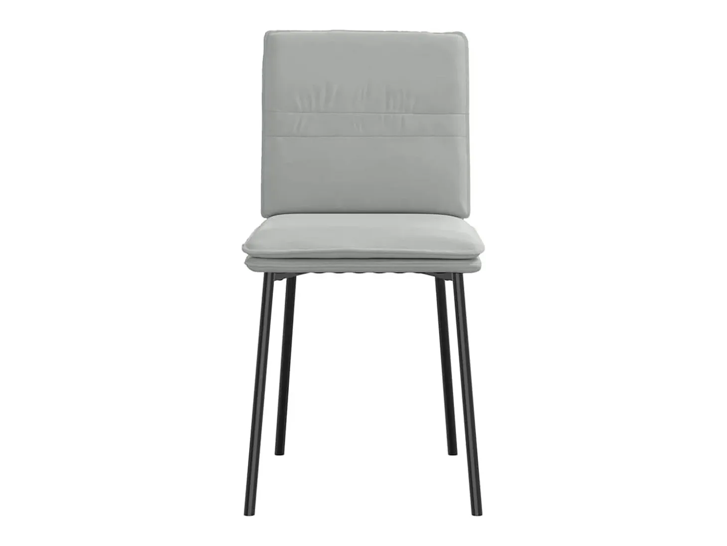 Sillas de comedor 4 unidades terciopelo gris claro