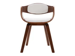 Sillas de comedor 6 unidades madera curvada y cuero sintético