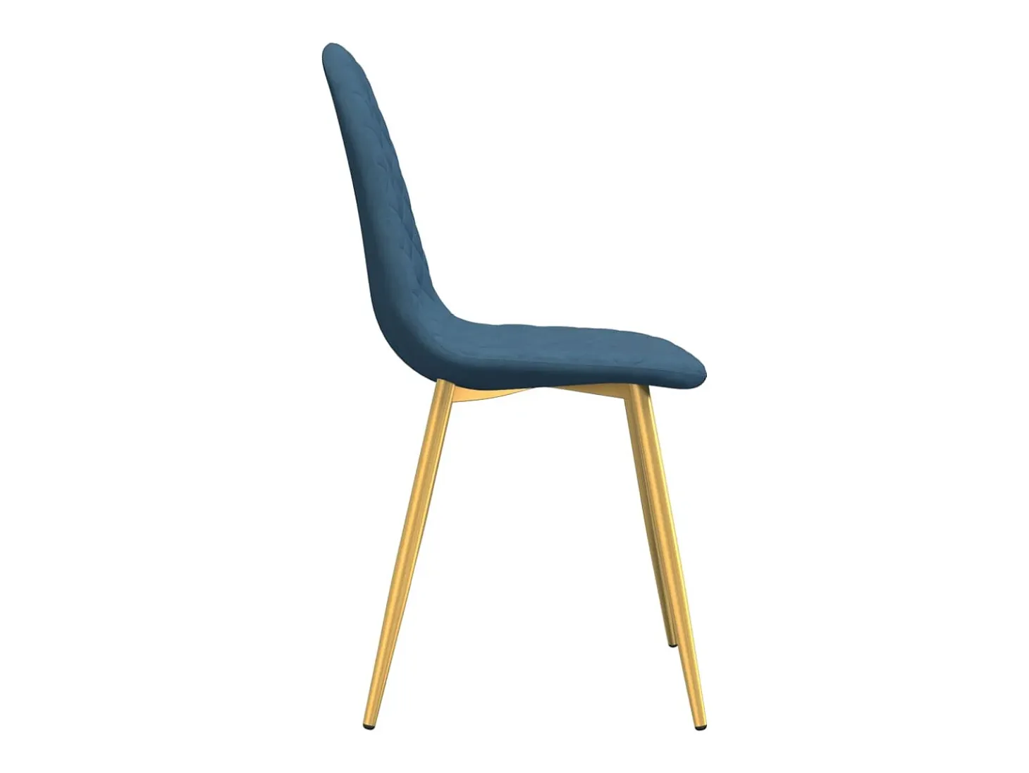 Sillas de comedor 6 unidades terciopelo azul
