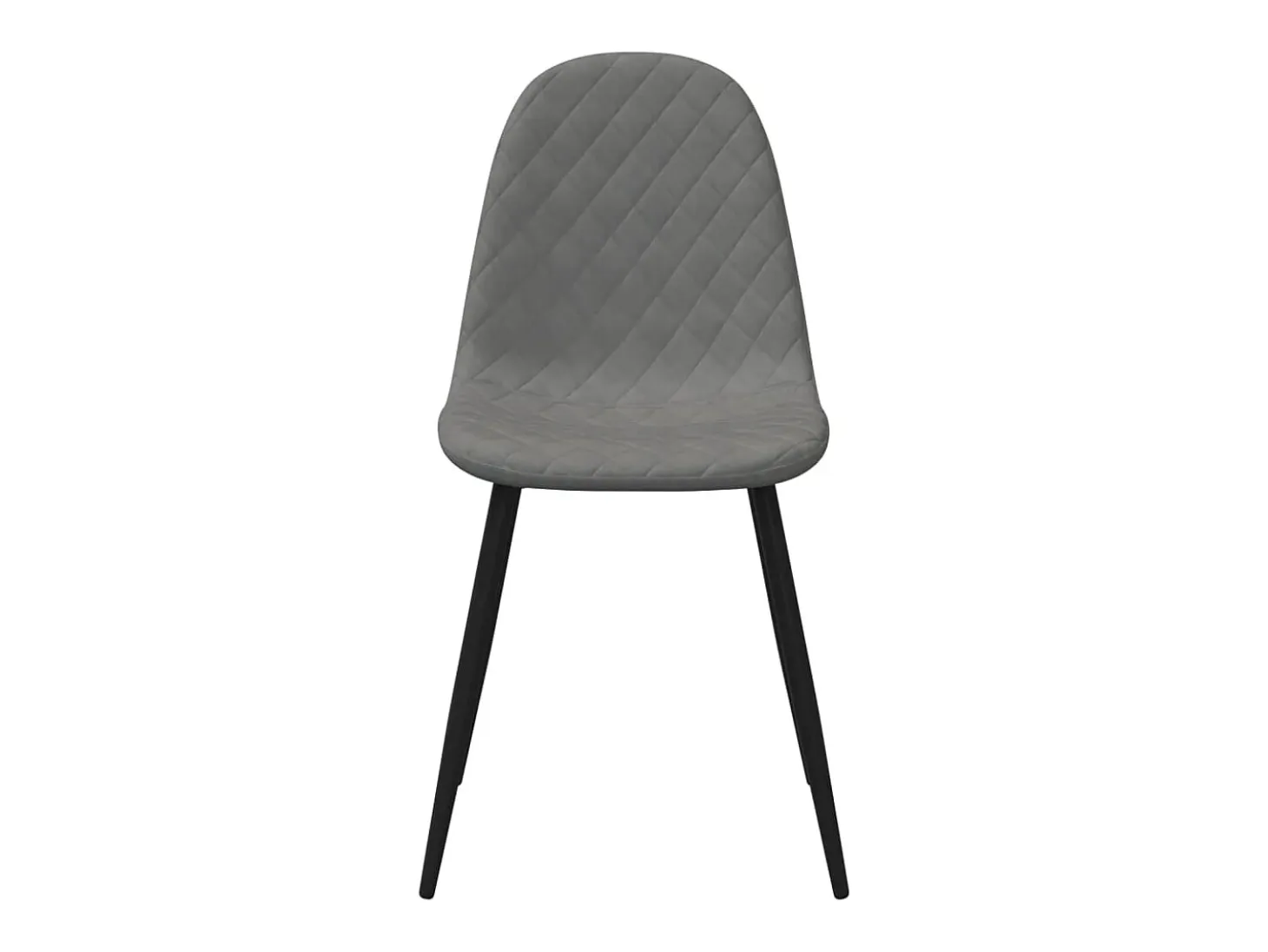 Sillas de comedor 2 unidades terciopelo gris claro