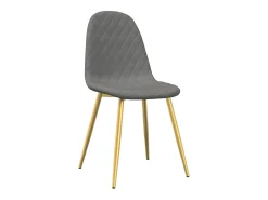 Sillas de comedor 2 unidades de terciopelo gris claro