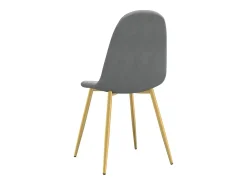Sillas de comedor 2 unidades de terciopelo gris claro