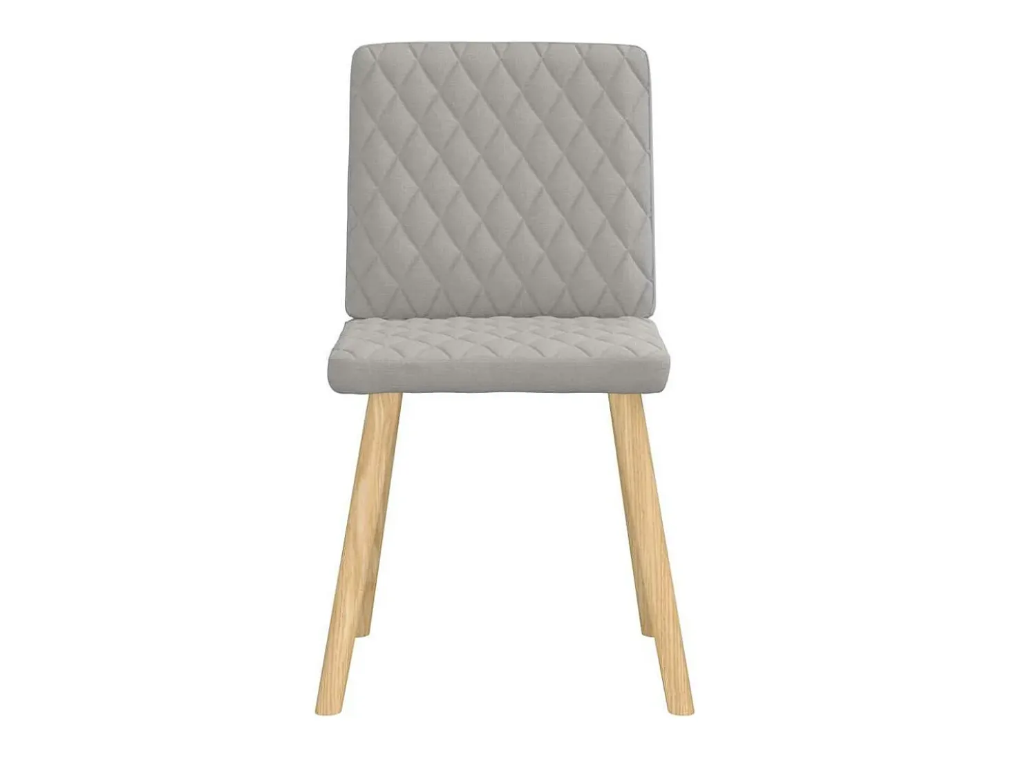 Sillas de comedor 6 unidades tela gris nube