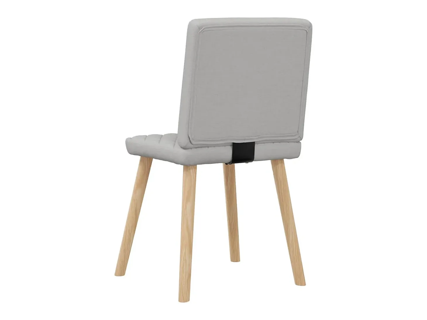 Sillas de comedor 6 unidades tela gris nube