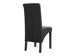 Sillas de comedor 2 unidades tela gris oscura