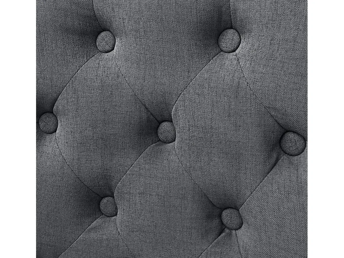 Sillas de comedor 6 unidades tela gris oscuro