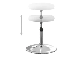 Sillas de comedor 6 unidades cuero sintético blanco