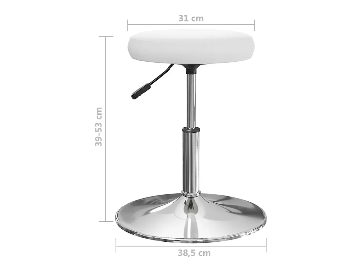 Sillas de comedor 6 unidades cuero sintético blanco
