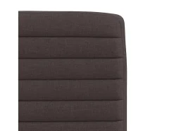 Sillas de comedor 4 unidades tela marrón oscuro