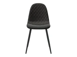 Sillas de comedor 2 unidades terciopelo negro