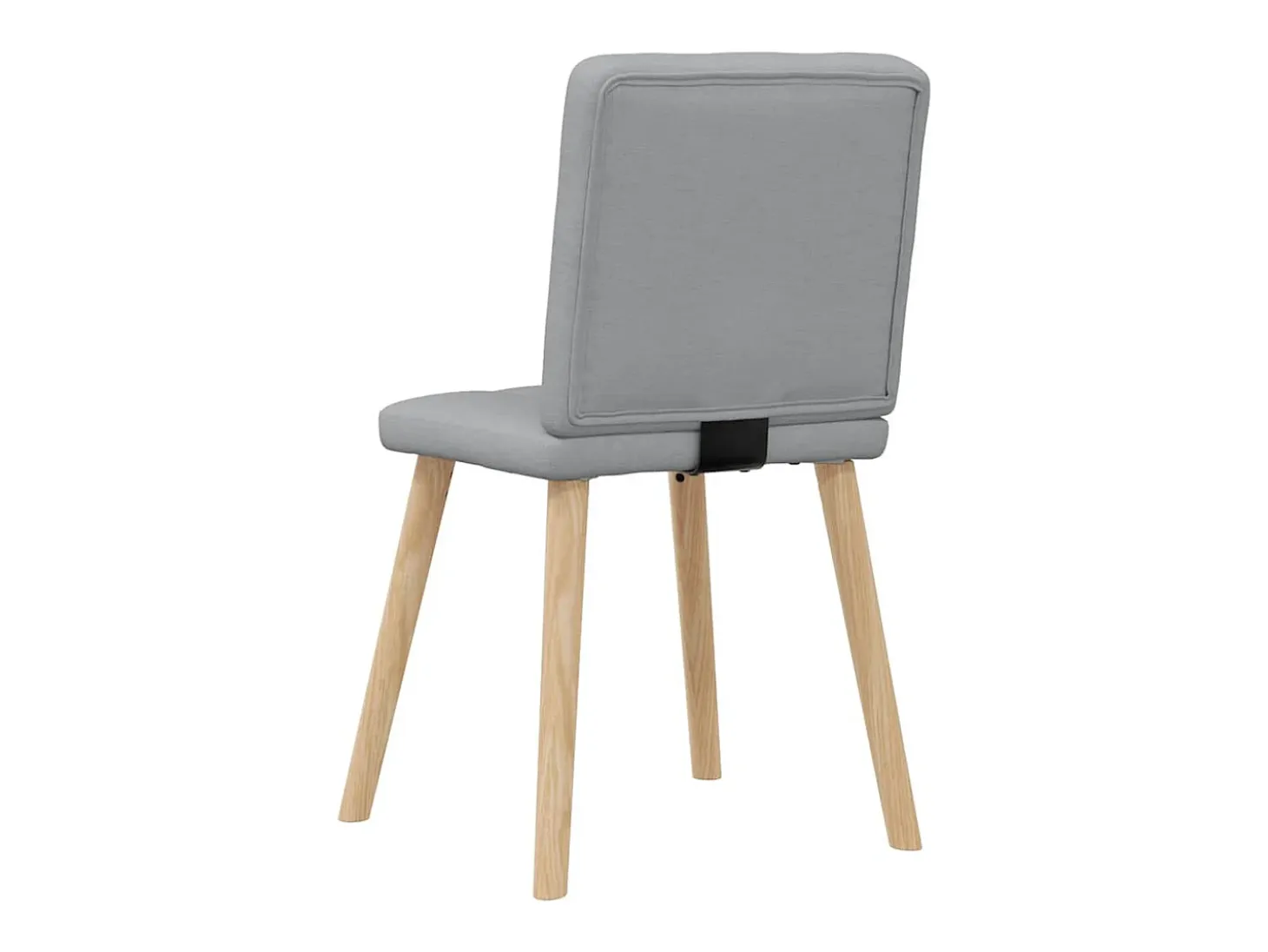 Sillas de comedor 4 unidades tela gris claro