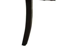 Sillas de comedor 2 unidades cuero auténtico de cabra negro