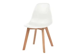 Sillas de comedor 6 unidades plástico blanco