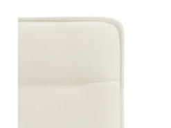 Sillas de comedor 4 unidades terciopelo crema