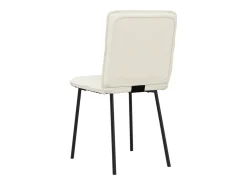 Sillas de comedor 4 unidades terciopelo crema