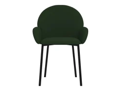 Sillas de comedor 2 unidades terciopelo verde oscuro