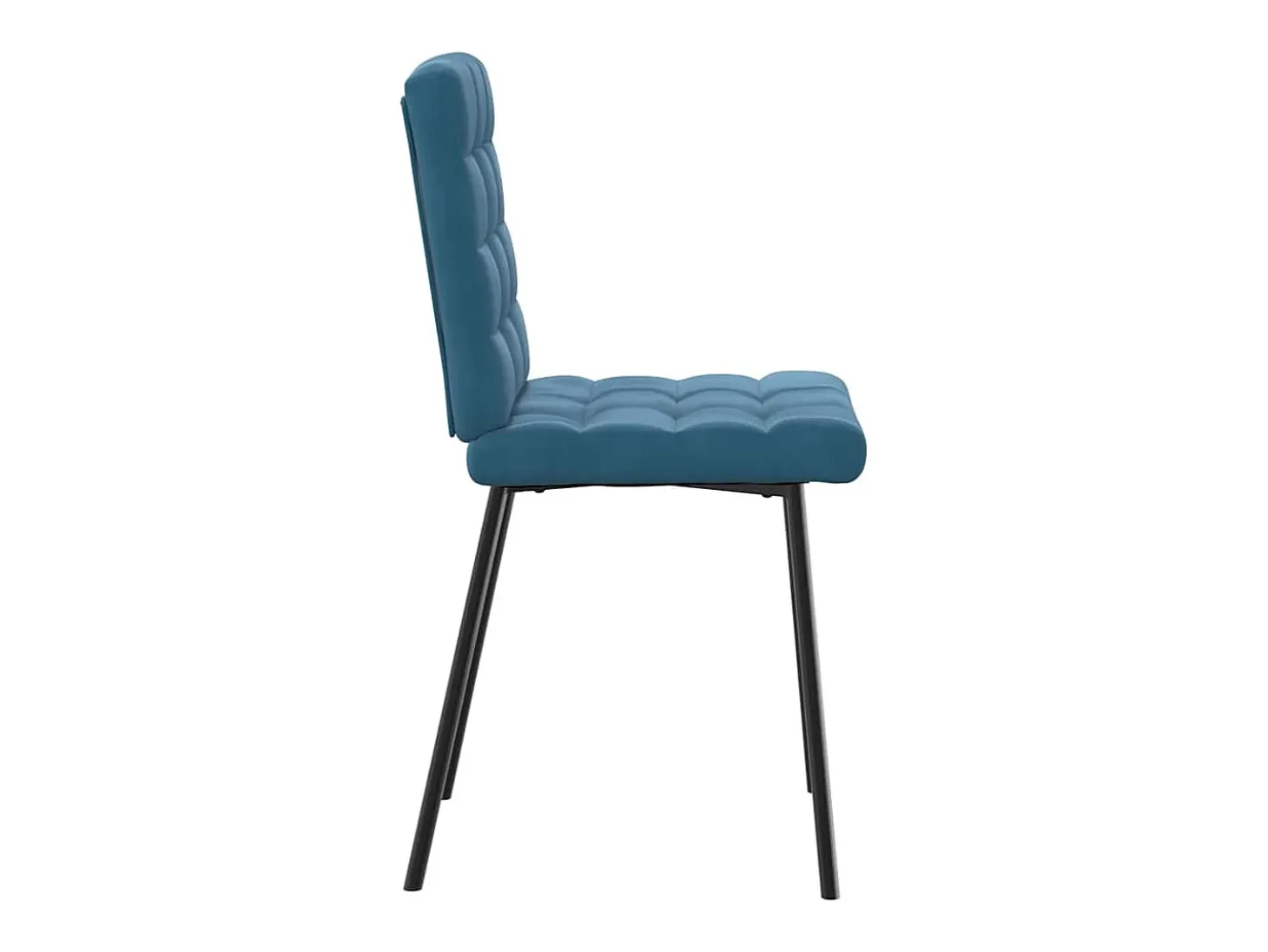 Sillas de comedor 4 unidades terciopelo azul