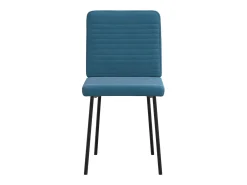 Sillas de comedor 6 unidades terciopelo azul