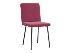 Sillas de comedor 4 unidades terciopelo rojo tinto