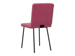 Sillas de comedor 4 unidades terciopelo rojo tinto