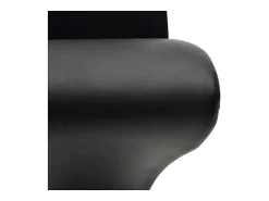 Sillas de comedor 6 unidades cuero sintético negro