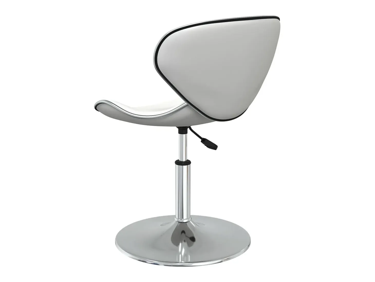 Sillas de comedor 2 unidades cuero sintético blanco
