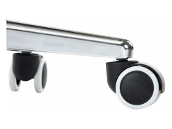 Sillas de comedor 4 unidades tela gris claro