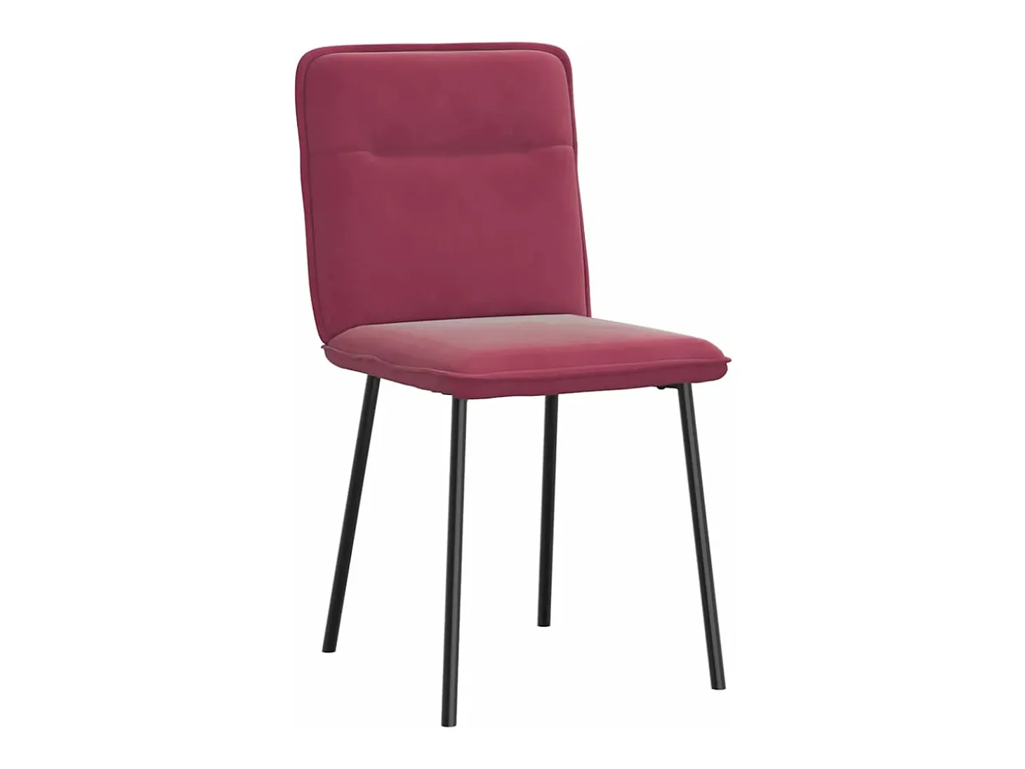 Sillas de comedor 2 unidades terciopelo rojo tinto