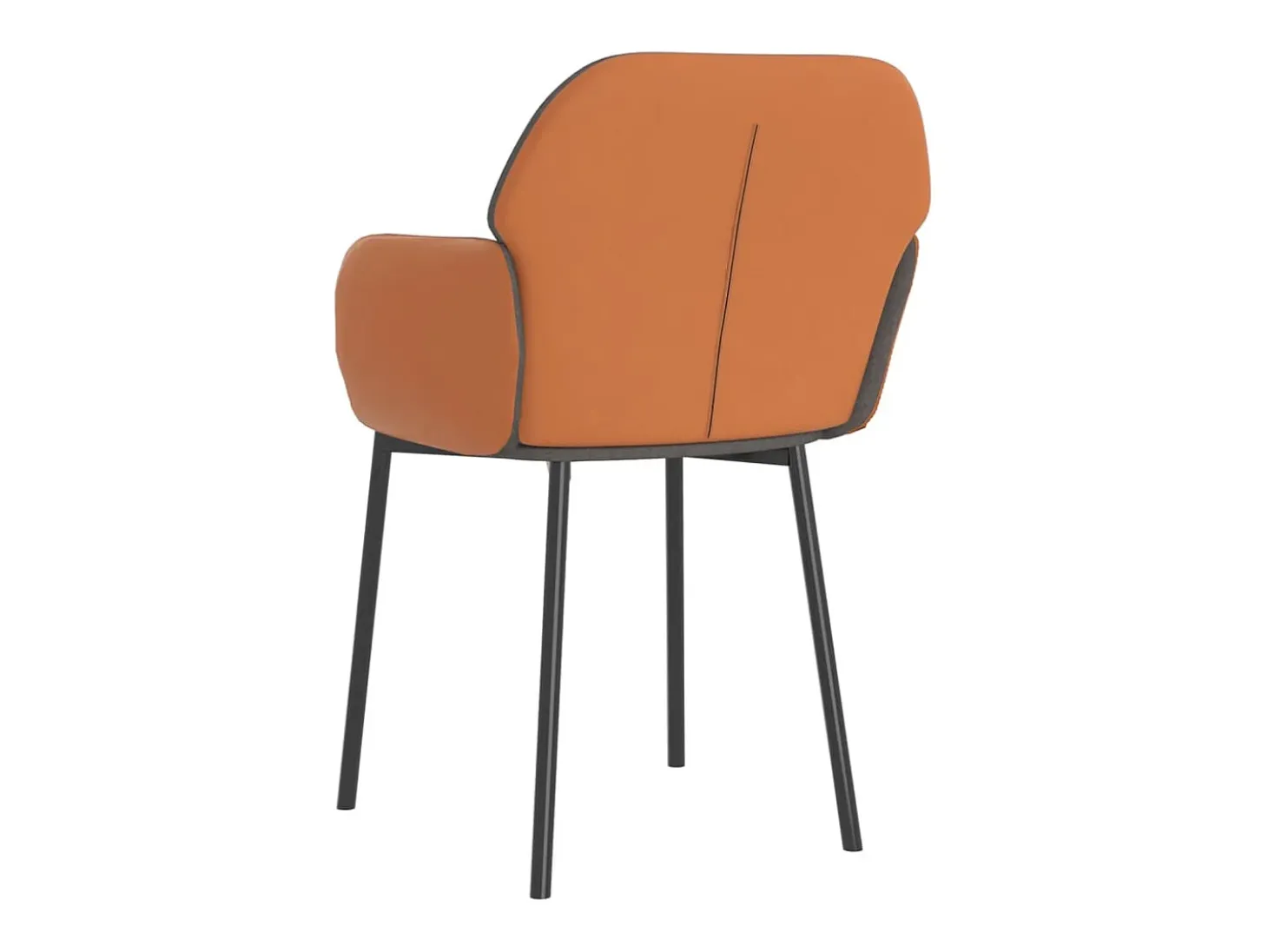 Sillas de comedor 2 unidades cuero sintético y tela gris claro