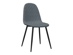 Sillas de comedor 6 unidades terciopelo gris oscuro