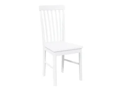 Sillas de comedor 2 unidades madera maciza de caucho blanco