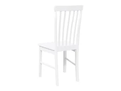 Sillas de comedor 2 unidades madera maciza de caucho blanco